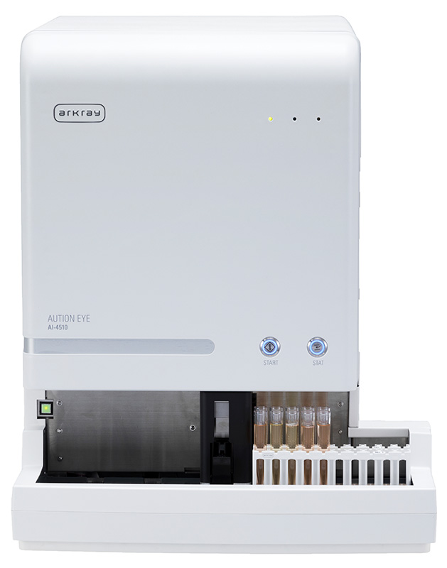 AUTION EYE™ AI-4510 The AUTION EYE™ AI-4510 Urine Sediment Analyzer offers compact design and efficient automation. With AI-powered particle classification and intuitive operations, it streamlines urine analysis, saving time and improving accuracy. Connects seamlessly with AUTION MAX AX-4060 for optimal results designed for healthcare professionals in diabetes management with ARKRAY USA, Inc.