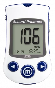 Assure® Prism multi Blood Glucose Meter. The Assure Prism multi Blood Glucose Monitoring System has a clinically driven design and advanced technology. This multi-resident meter complies with ISO 15197:2013 accuracy requirements for diabetes care. ARKRAY USA, Inc.
