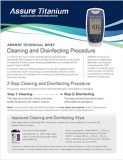 Assure Titanium Cleaning and Disinfecting sheet