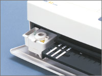 Built-in centrifuge saves time
and cost for pretreatment
of samples